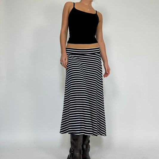 Stripy midi skirt size small